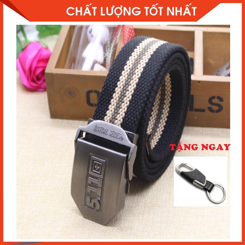 Dây nịt lính vải bố Mặt 511 thép không gỉ, Dây nịt Nam quân đội vải dù siêu bền đẹp
