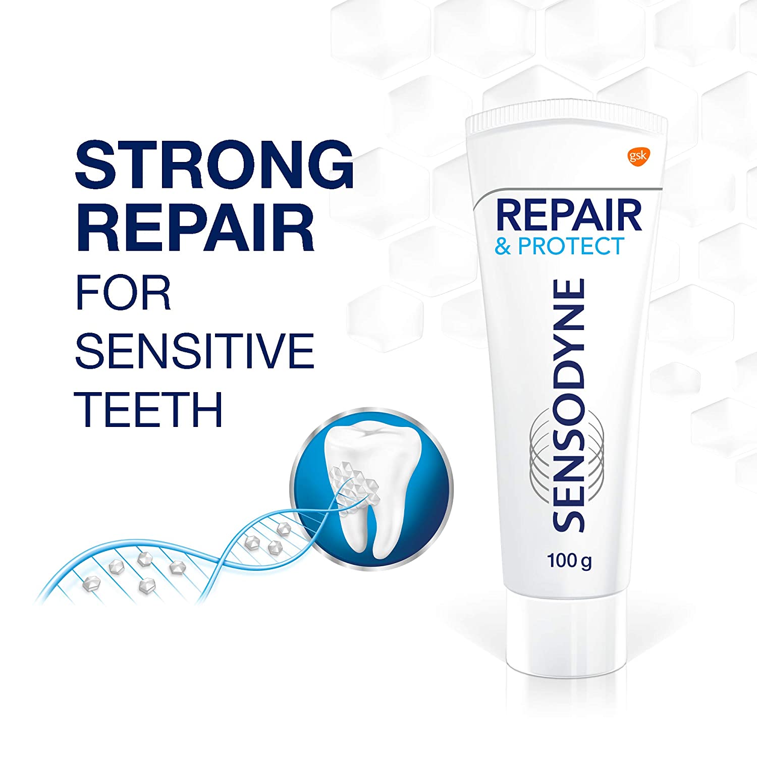Kem đánh răng SENSODYNE Repair &amp; Protect - Bảo vệ răng nhạy cảm