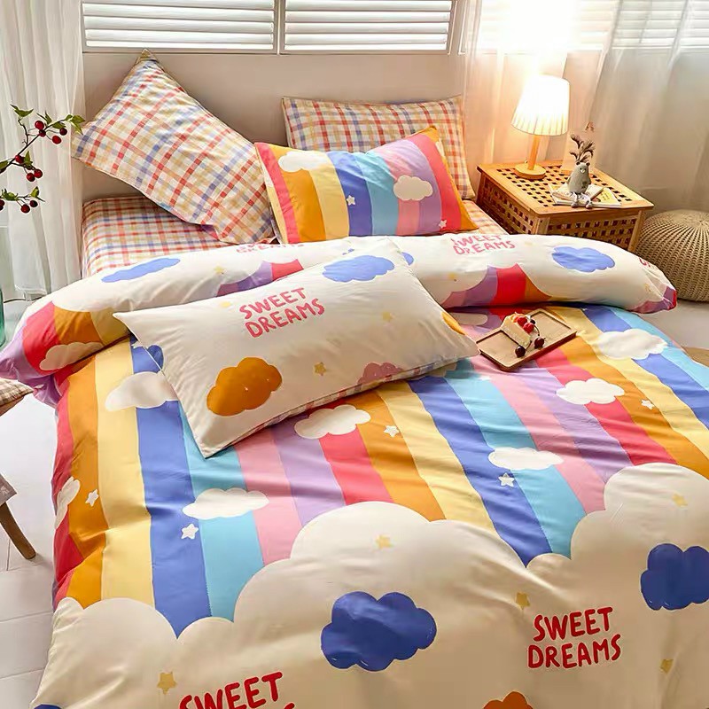 Bộ chăn ga gối cotton LIDACO PL1 - Sweet Dreams