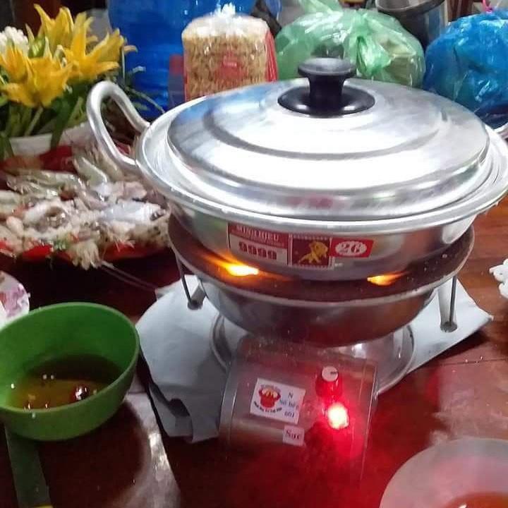 Bếp than hoa có quạt điện size 30cm Trí Việt