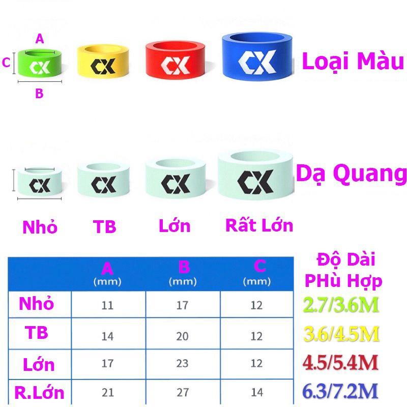 Nhẫn Cần Câu Tay Silicon Dạ Quang Chống Trôi Cần Câu Cao Cấp PK34