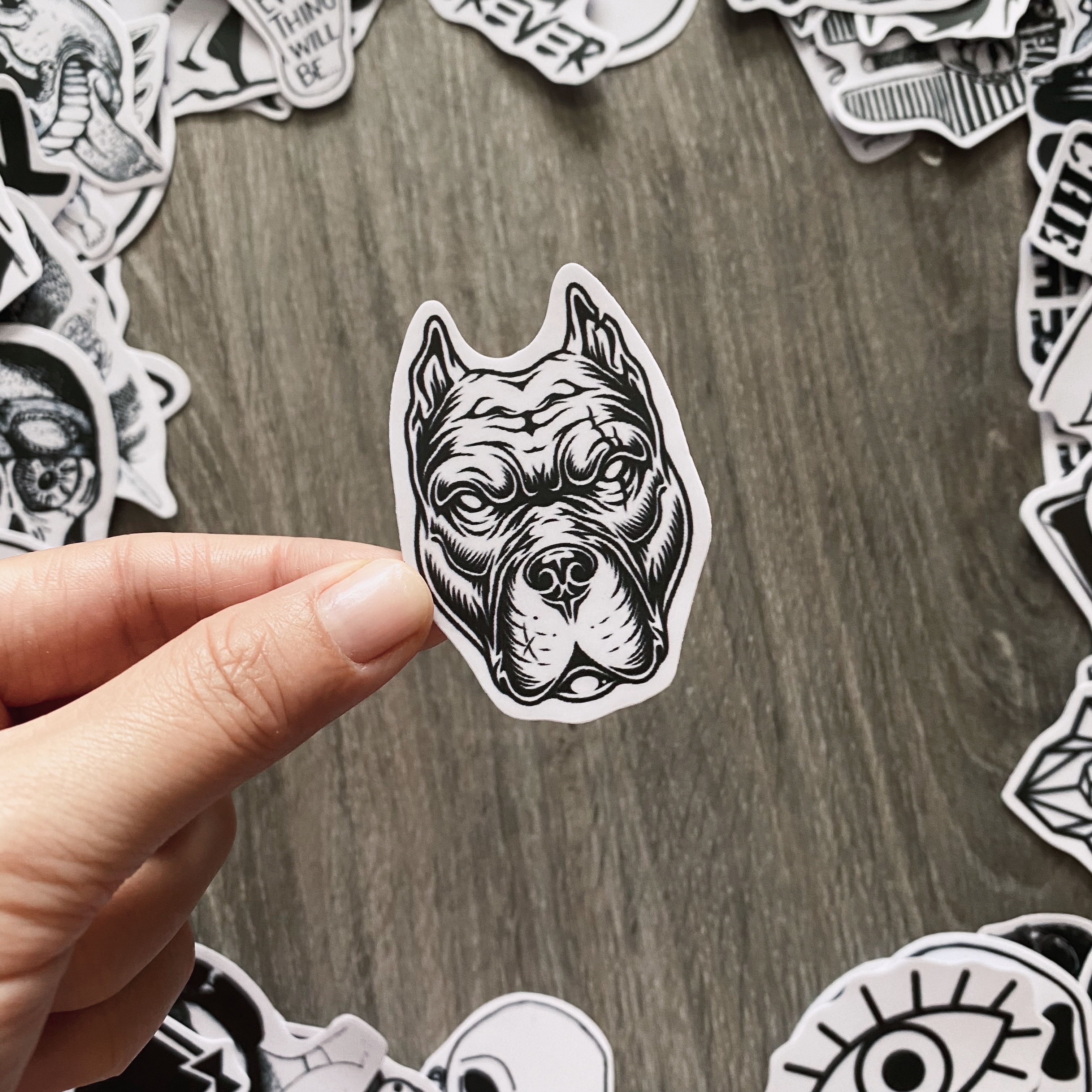 Sticker TRẮNG ĐEN - Black White - Dán Trang Trí - Chất Liệu PVC Cán Màng Chất Lượng Cao Chống Nước, Chống Nắng, Không Bong Tróc Phai Màu