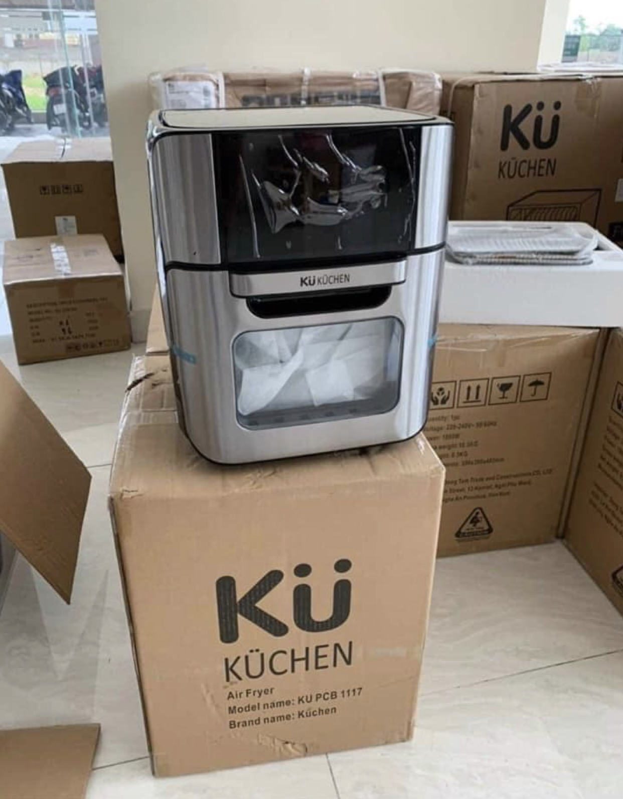 Nồi Chiên Không Dầu - KUCHEN ĐỨC 1128 - 12 Lít - Hàng chính hãng