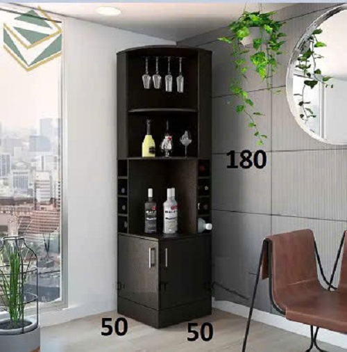 Tủ rượu góc gỗ mdf phủ min