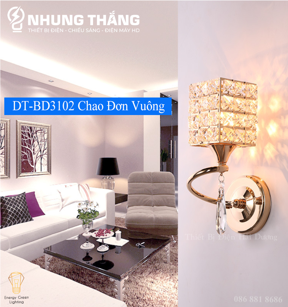 Đèn Gắn Tường Trang Trí - Chao Vuông , Chao Trụ - Kiểu Trái Tim , Kiểu Chiếc Lá - Kèm Bóng LED 3 Chế Độ - Có Video