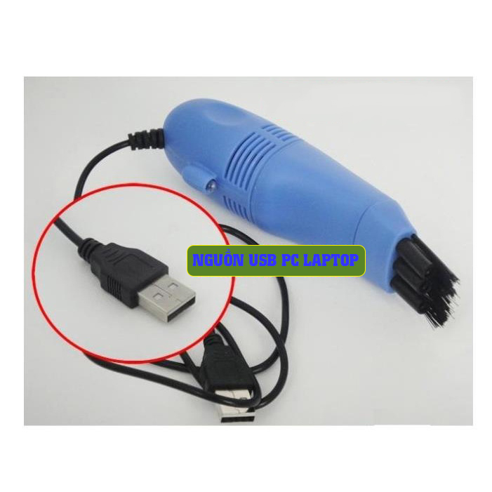 Máy Hút Bụi Vệ Sinh Bàn Phím Máy Tính RIBI Kiểu Dáng Mini Tiện Dụng, Nguồn Điện USB PC-Laptop - Hàng Chính Hãng