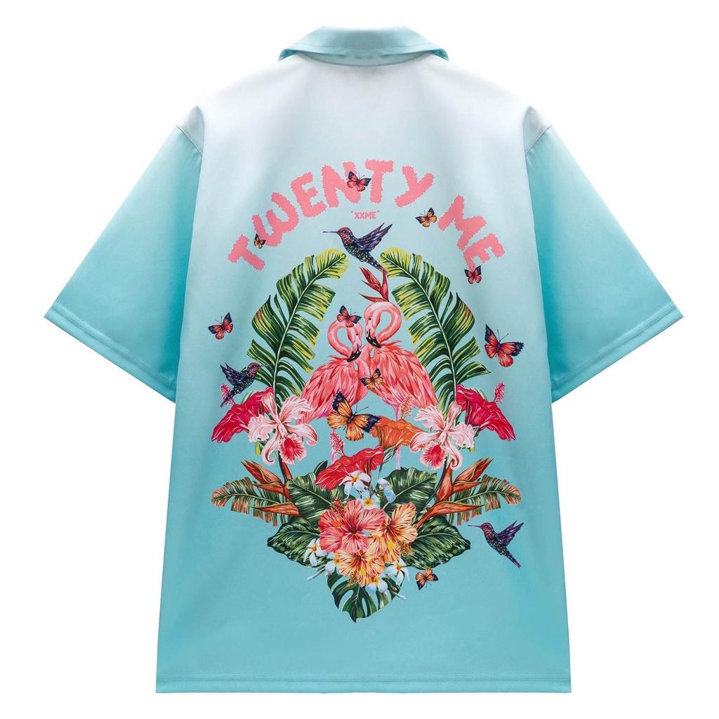 Áo sơ mi thiết kế - tay ngắn Flamingo shirt XXME