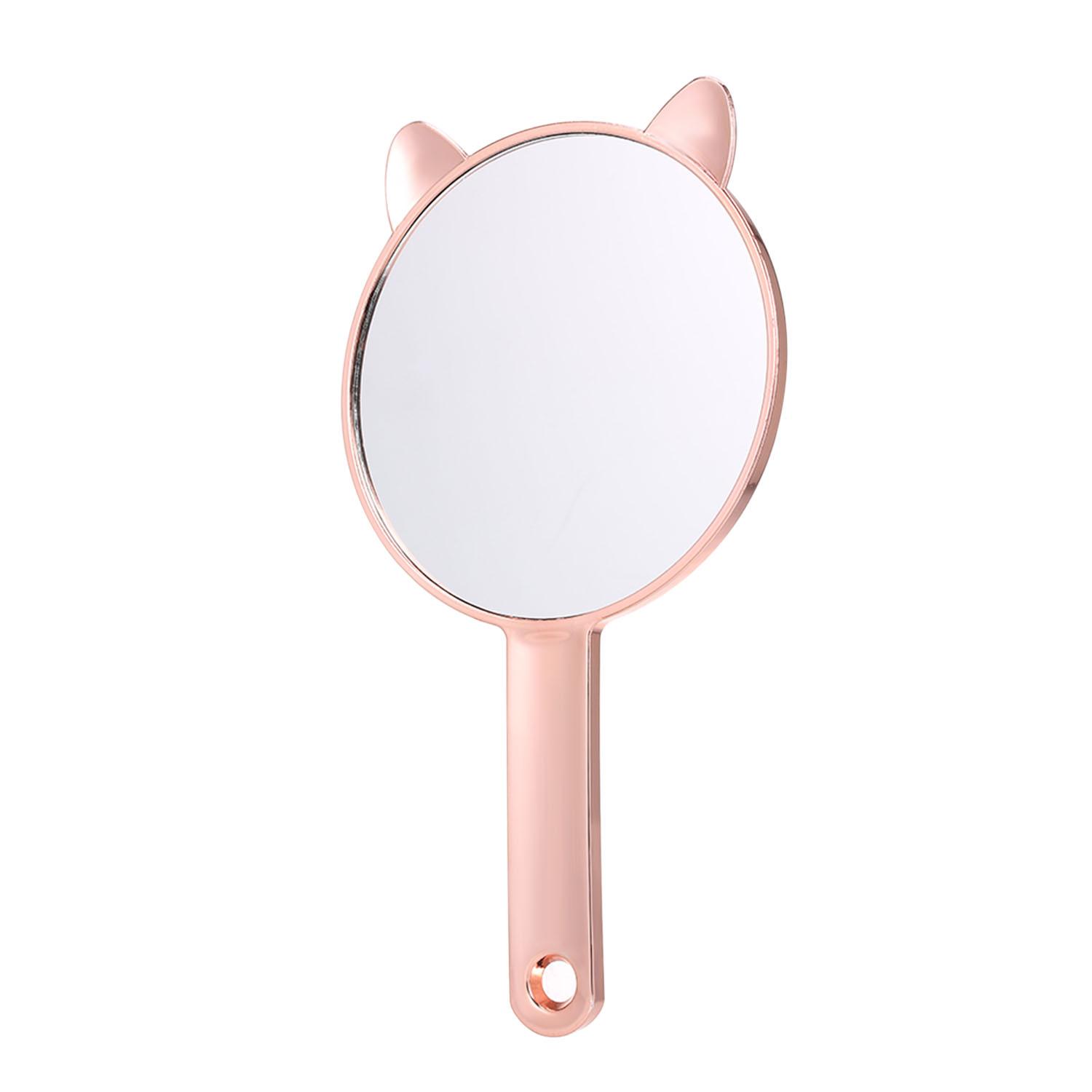 Gương trang điểm cầm tay, hình tròn, bọc khung nhựa chắc chắn, chất lượng cho chị em phụ nữ