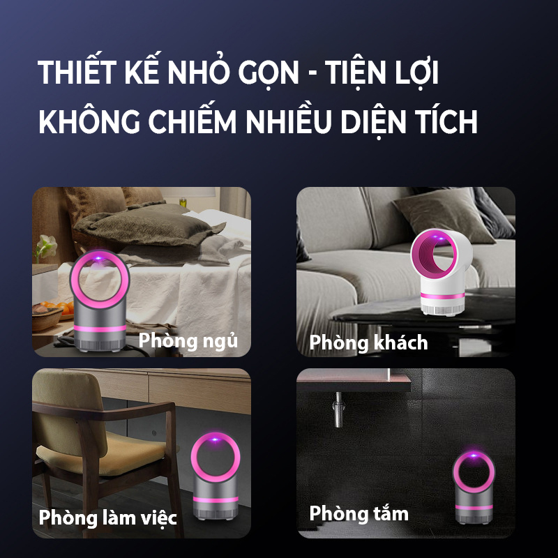 đèn bắt muỗi thông minh 360 cho phòng ngủ -D1408