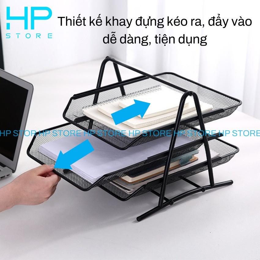 Kệ đựng tài liệu 3 tầng, khay đựng tài liệu, kệ sắt đựng hồ sơ văn phòng, khung kim loại chắc chắn, siêu bền