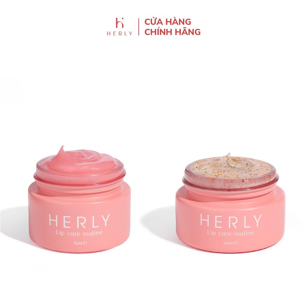 Bộ đôi dưỡng môi mềm căng mọng: Lip Scrub 20ml + Lip Balm 15ml