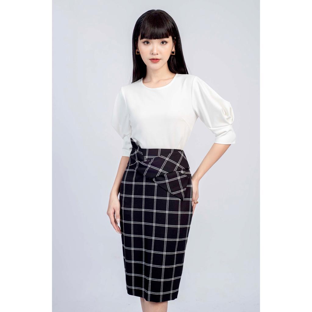 Chân váy bút chì, đính nơ to MMOutfit M-JU060621084