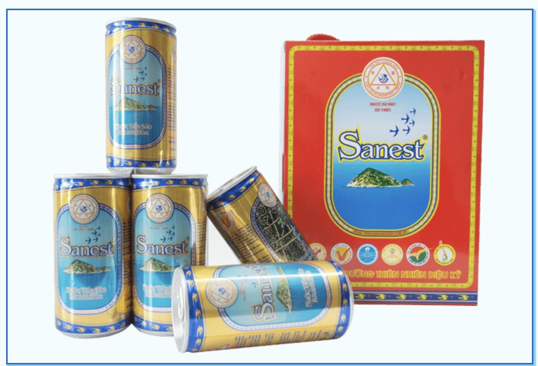 NƯỚC YẾN SÀO KHÁNH HÒA SANEST LON 190ML, HỘP 6 LON