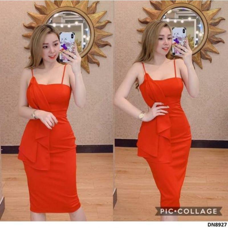 Đầm cúp ngực đắp chéo