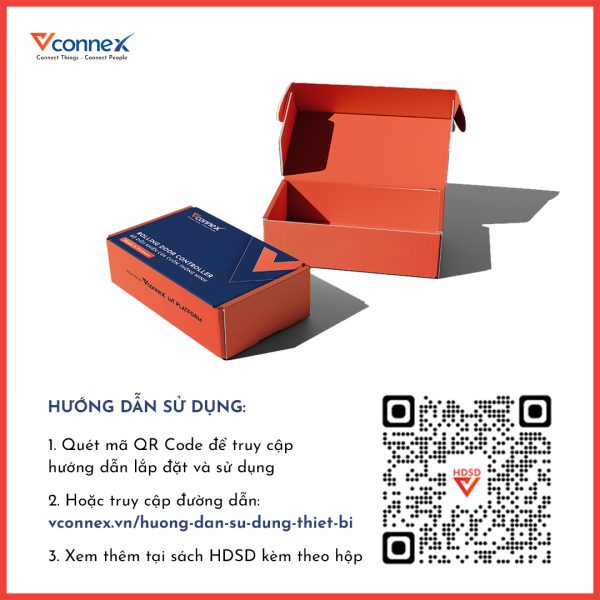 Bộ Điều Khiển Cửa Cuốn Thông Minh Vconnex, Điều Khiển Thông Minh, Lắp Đặt Dễ Dàng