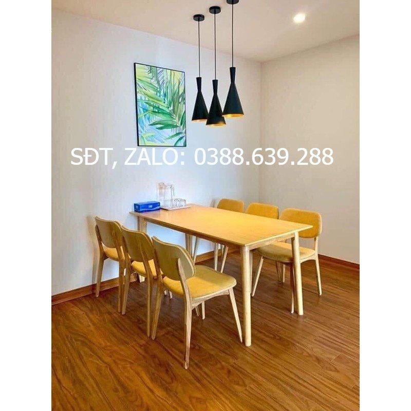 Bộ bàn ăn gỗ tự nhiên 4 ghế .