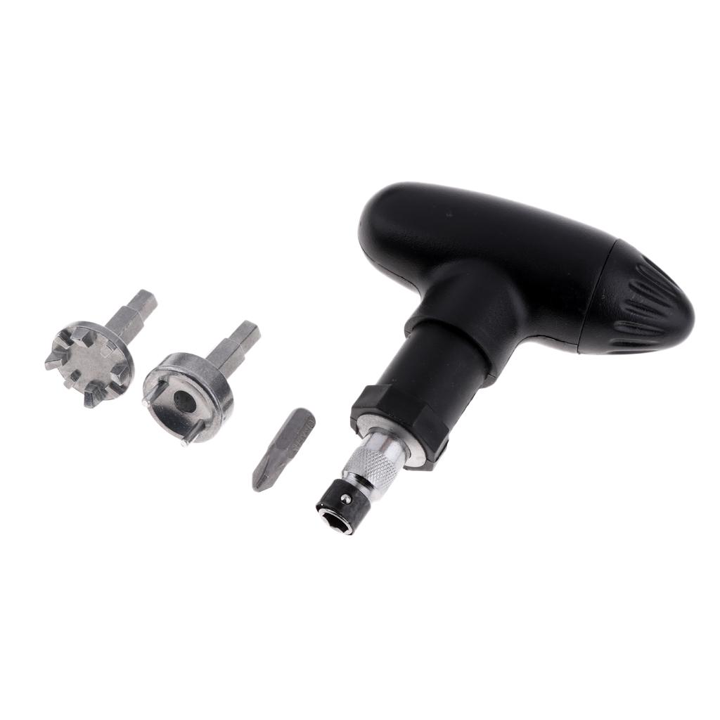 Golf Shoe Spikes Replacement Wrench Tool Cleats Remover Puller W/ 3 Adapters