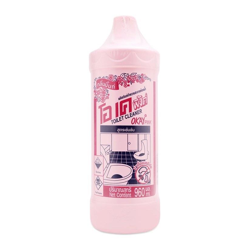Nước Tẩy Bồn Cầu Okay Pink Thái Lan 960ml (Chuẩn Thái)