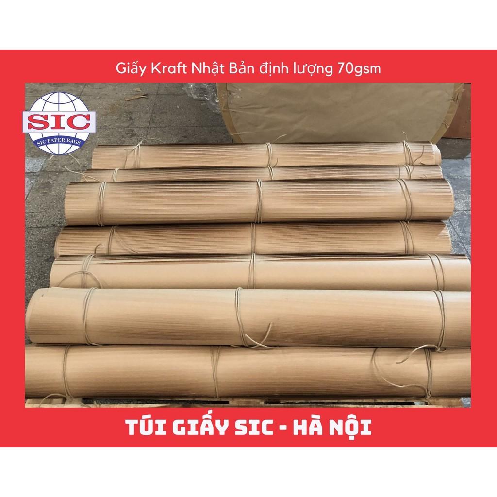 GIẤY KRAFT - GIẤY XI MĂNG NHẬT BẢN DÙNG GÓI HÀNG, QUÀ TẶNG, VẼ RẬP, DÀY DẶN CHẤT LƯỢNG 70gsm KHỔ 72x102cm