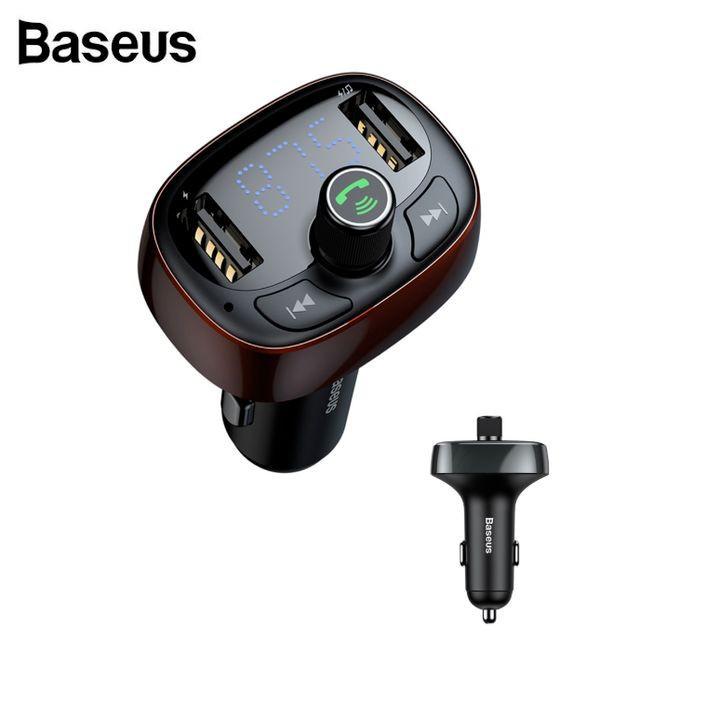 Tẩu nghe nhạc trên ô tô, xe hơi Bluetooth V4.2 thương hiệu Baseus CCALL-TM01 - Hàng Chính Hãng