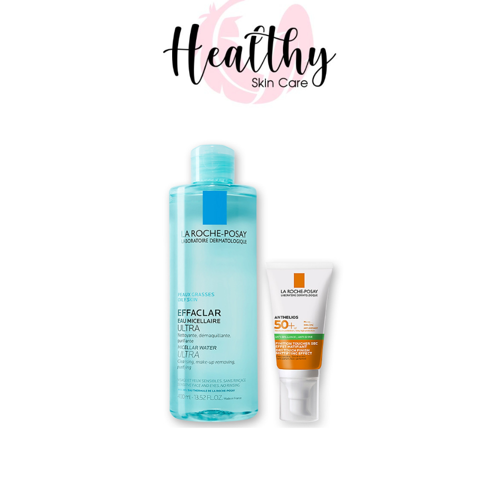 Bộ sản phẩm làm sạch, bảo vệ và chống nắng  cho da dầu nhạy cảm La Roche-Posay