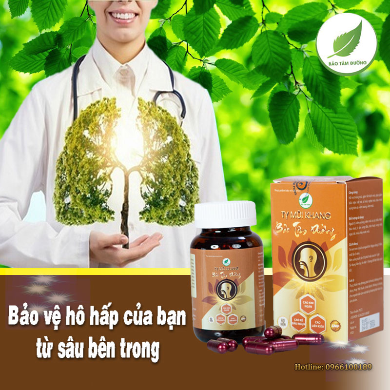 Tỵ mũi khang Bảo Tâm Đường, viên uống hỗ trợ giảm các chịu chứng do viêm xoang, viêm mũi