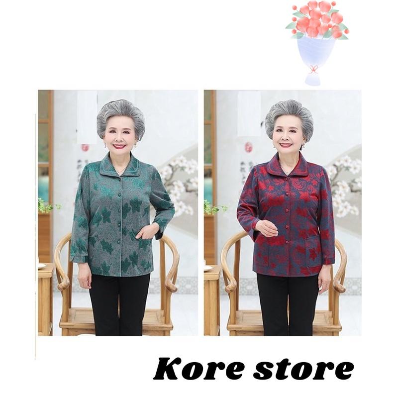 Áo sơ mi nhung cho mẹ, cho bà