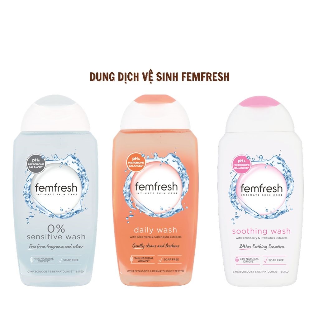 Dung dịch vệ sinh phụ nữ Femfresh 250ml(Hàng xách tay)