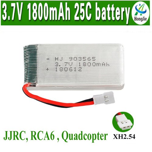 Pin Sạc Dung Lượng Cao 3.7V 1800mah Cho Máy Bay Điều Khiển Từ Xa