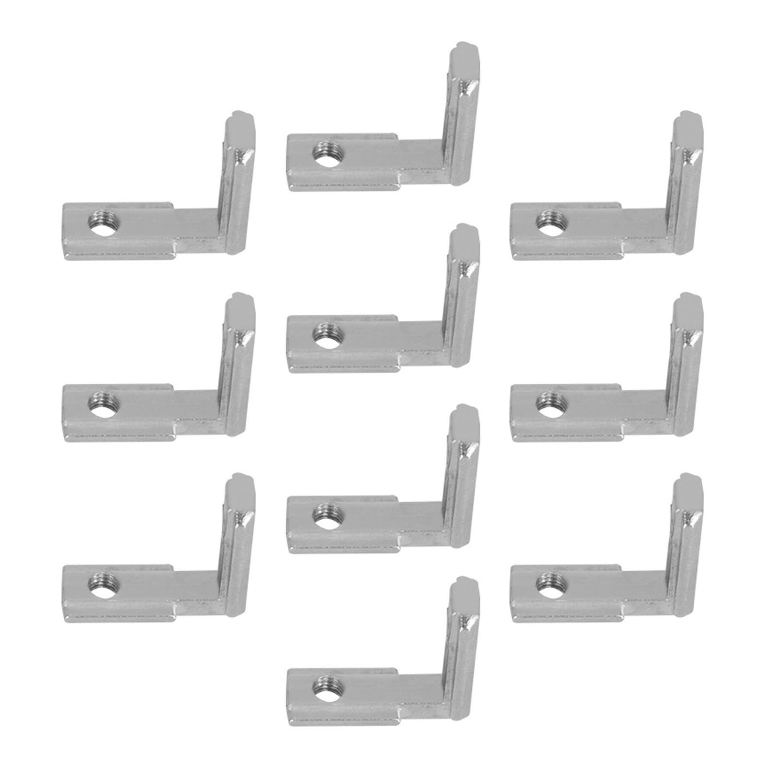 10Pcs L Bracket Corner Brace Copper Support Connector Bracket for 3D Printer