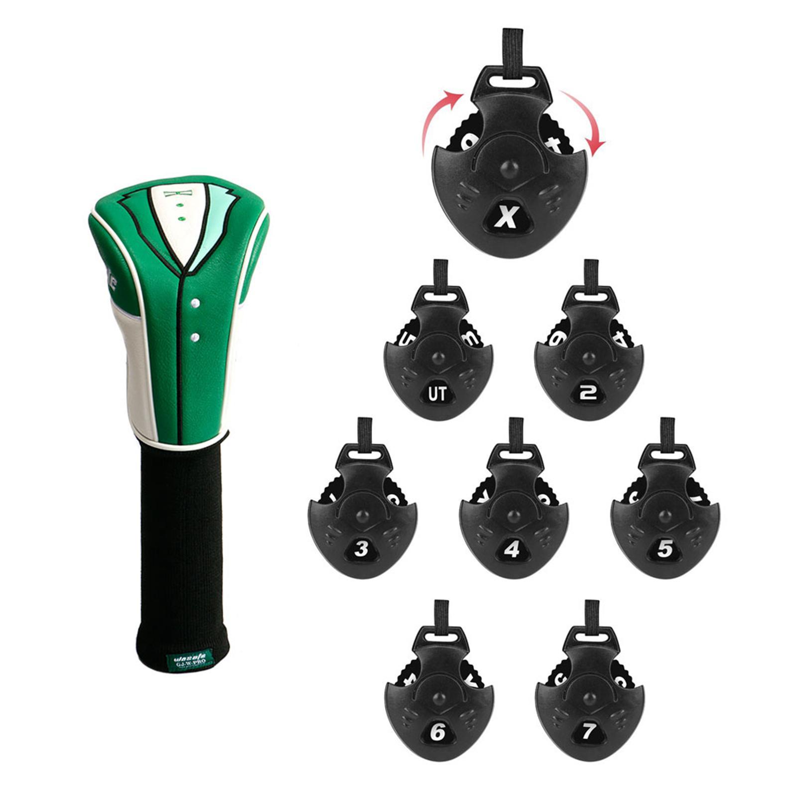 Golf Club Headcover Wood Head Covers Long Sleeves for Driver Fairway Hybrid Wood Clubs Supplies