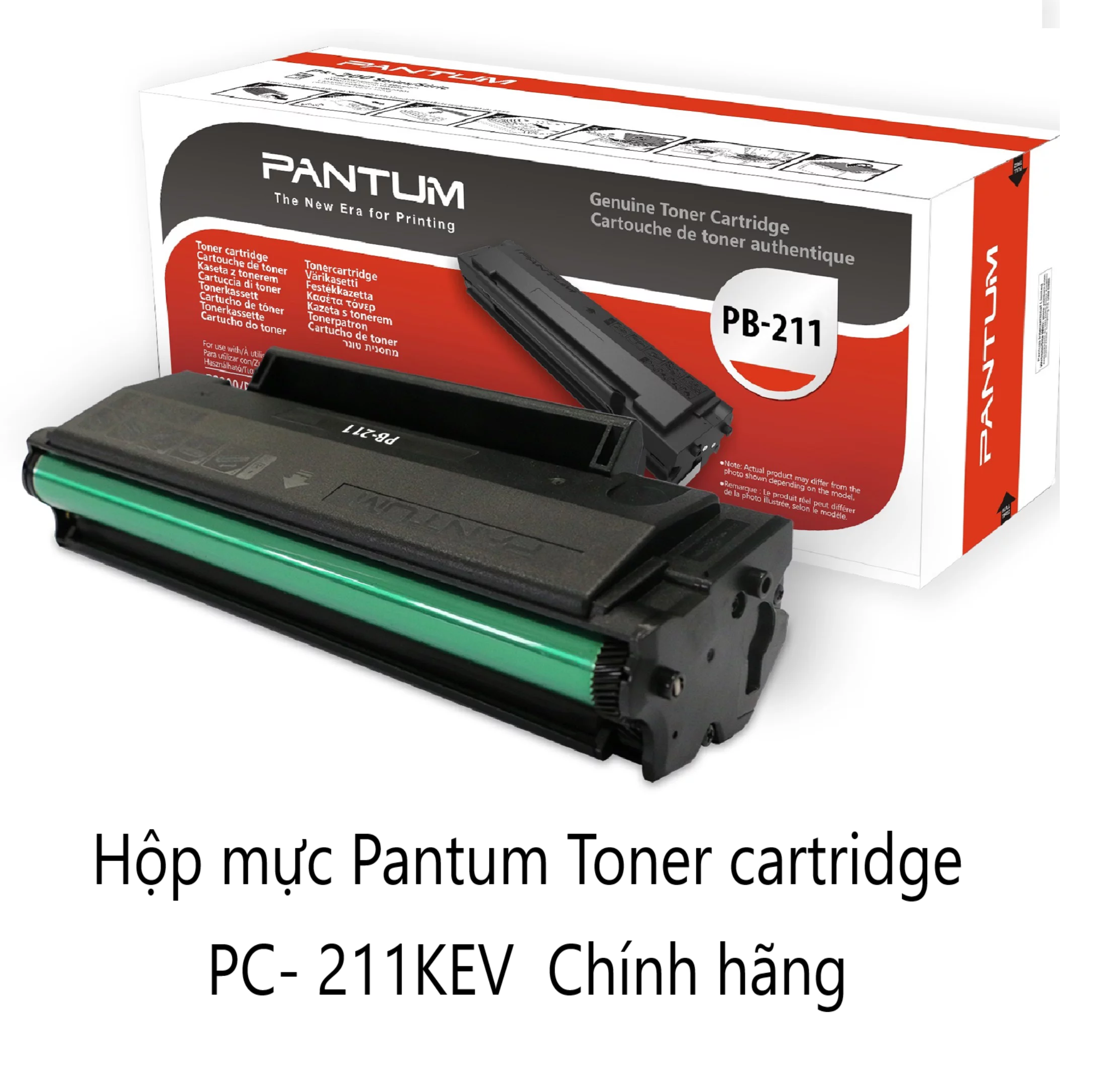 Hộp mực in Pantum Toner cartridge PC- 211KEV - Hàng Chính Hãng