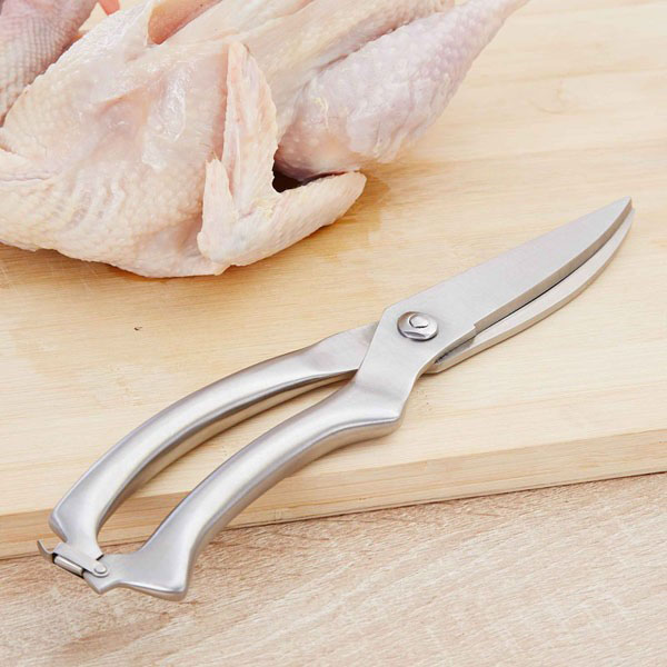 Kéo Cắt Gà, Kéo Cắt Hoa, Dụng Cụ Tỉa Cành, Kéo Cắt Thức Ăn Nhà Bếp Chuyên Dụng Inox Nguyên Khối Cao Cấp