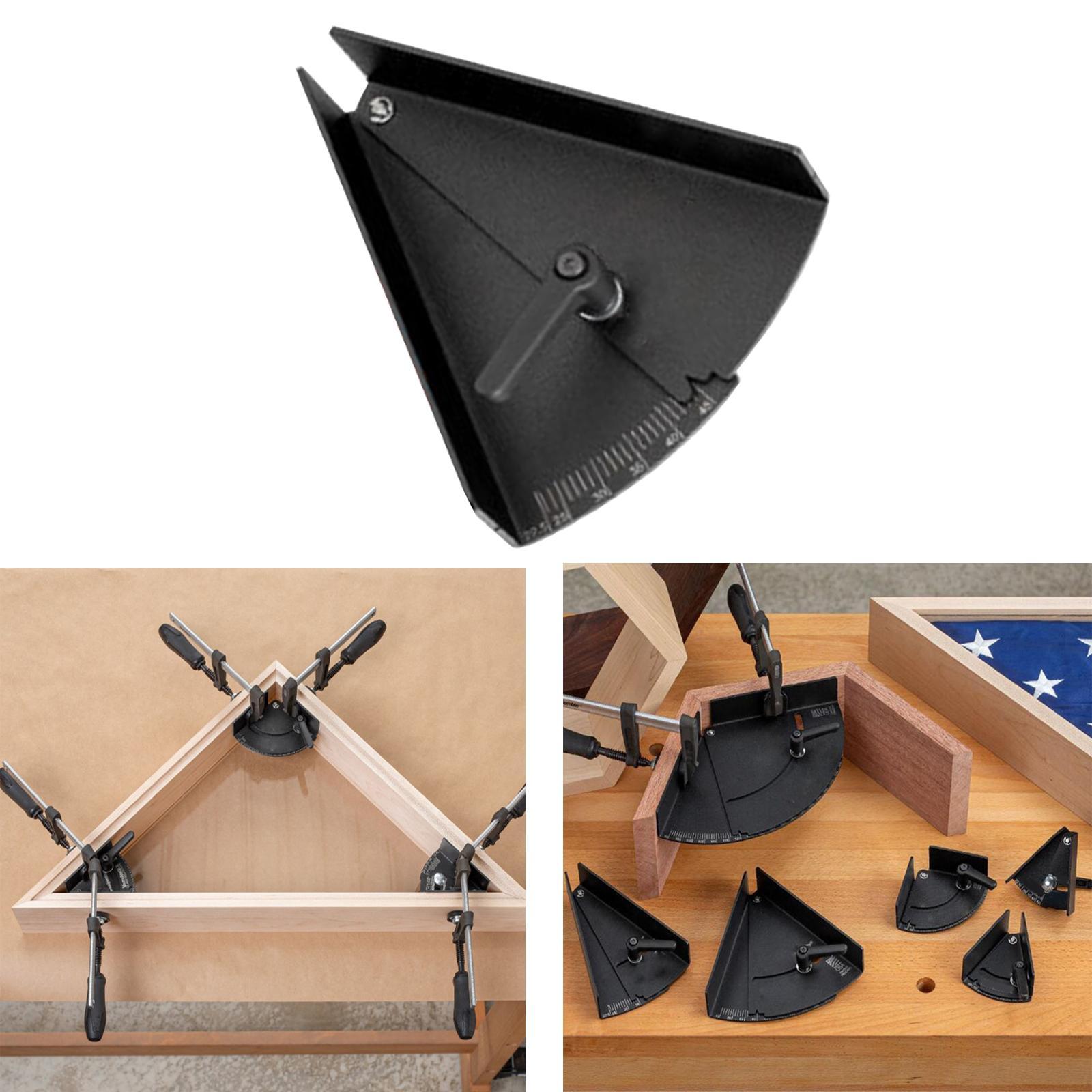 Iron Angle Clamps Rule Miter Gauge Angle Measuring Ruler Carpenter Tool