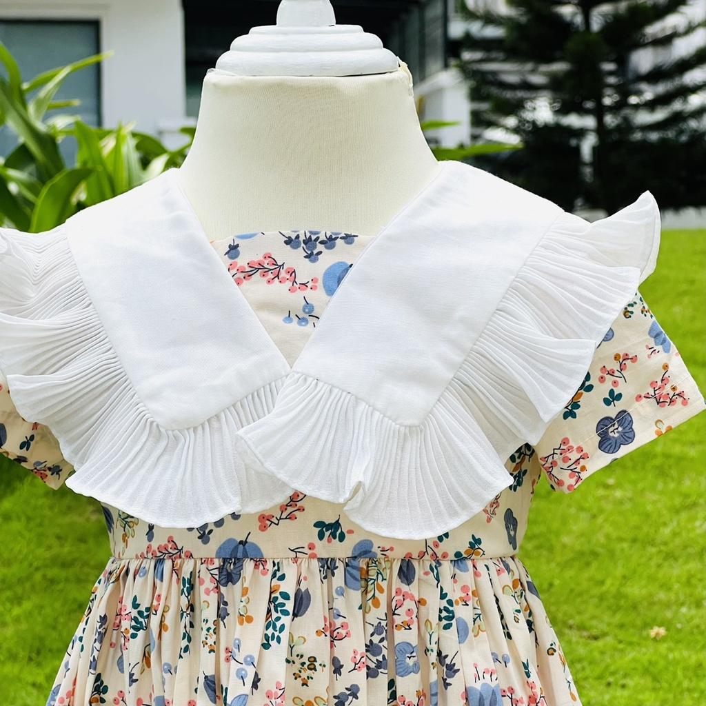 Váy bé gái,đầm bé gái hoa nhí chất thô siêu mềm mại vô cùng sang chảnh cho bé