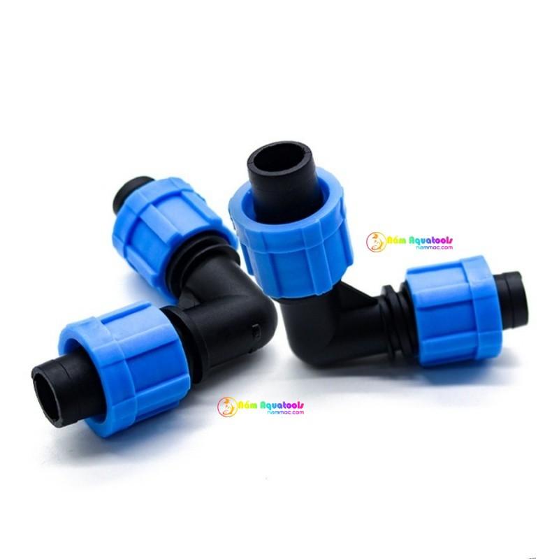 Khoá Dòng - Nối Ống - Co Vuông F16 - Nút PG7 | Phụ Kiện Dùng Cho Lọc DIY | Phụ kiện DIY lọc hồ cá cảnh, thuỷ sinh