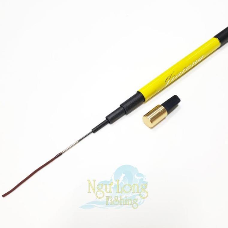 Bộ Cần câu tay carbon độ cứng 3H Hoàng Long 2m7 - 3m6 - 3m9 - 4m5 - 5m4, thu gọn 112cm + hộp phao và phụ kiện