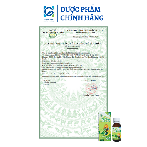 Combo bổ phế cho bé HGSG Pharma Siro ho AnBee