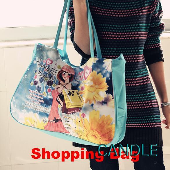 Túi Vải Canvas Đeo Vai Thời Trang Xinh Xắn Cho Nữ
