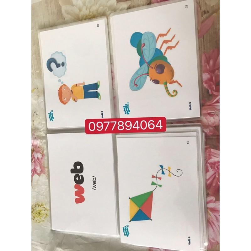 Flashcards Oxford phonics world 1- 2mặt ép plastics