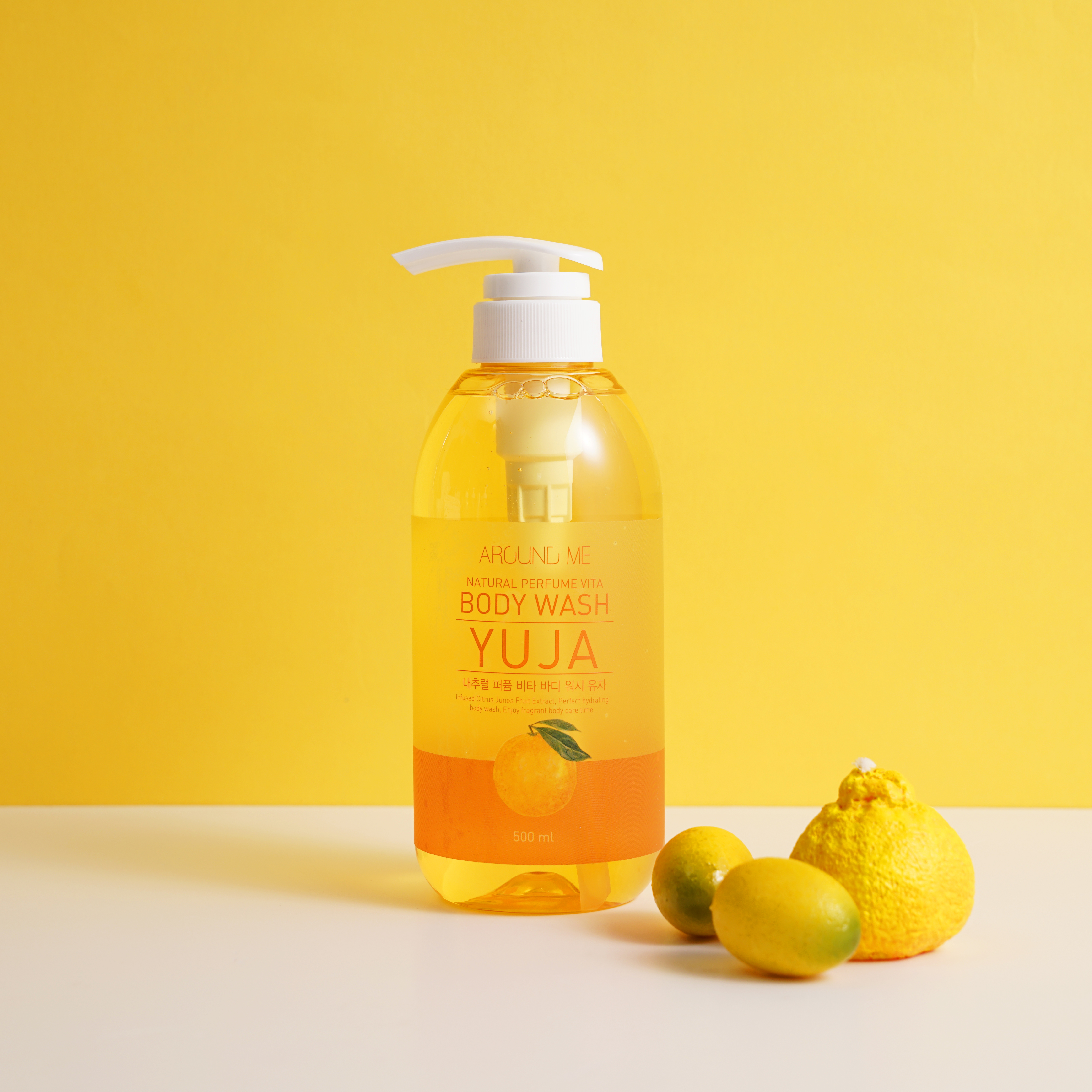 Sữa tắm Around Me nước hoa trắng da hương Citron Vita Body Gel Wash Citron 500ml