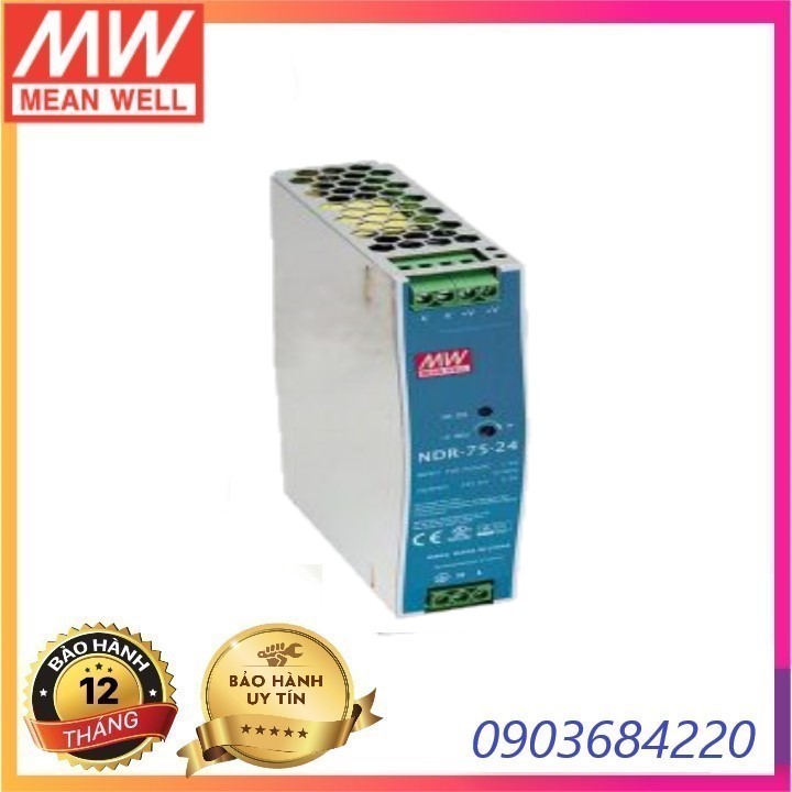 Nguồn Meanwell NDR-75-24 Hàng nhập khẩu