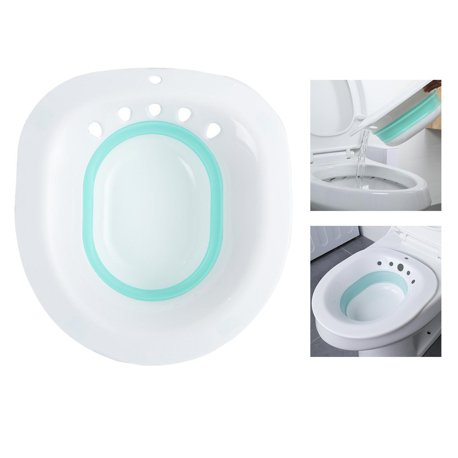 Hip Soaking Bath Tub High-Spa Sitz Bath for Hemorrhoids Avoid Squating Pink