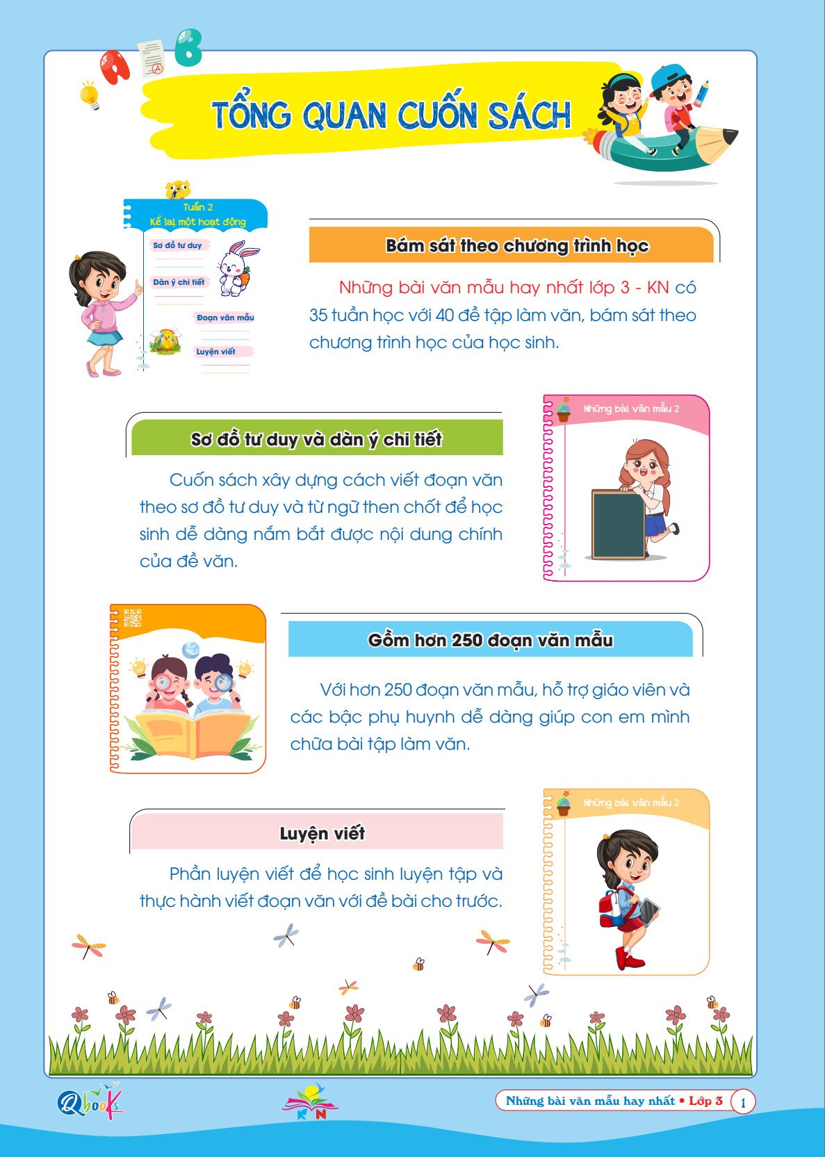 Sách - Những bài làm văn mẫu hay nhất lớp 3 ( kết nối )