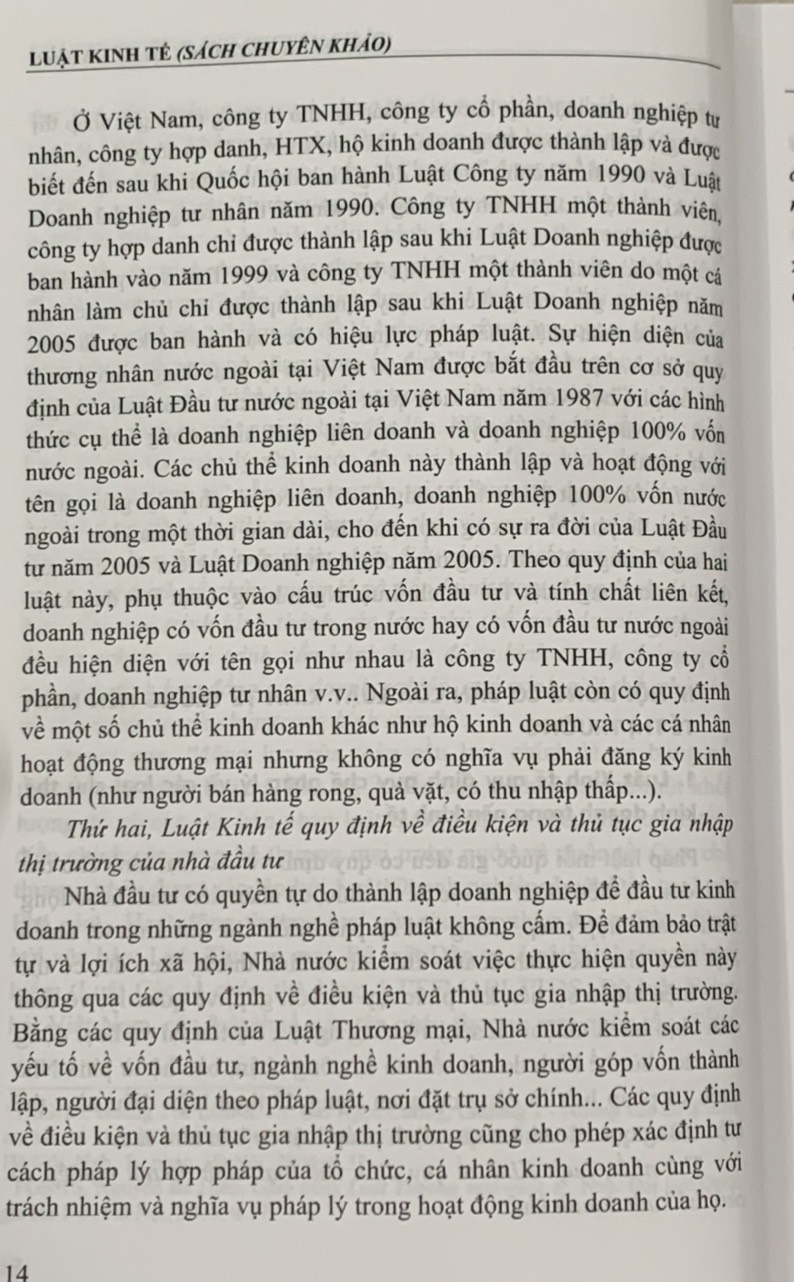 Luật kinh tế chuyên khảo