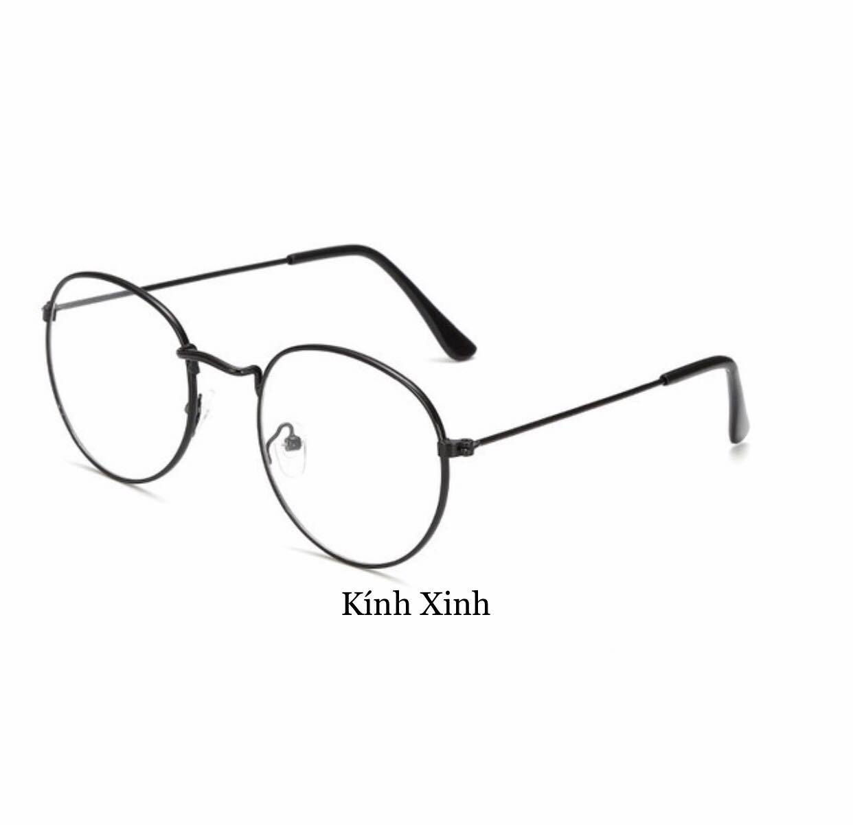 Kính Mắt Tròn Ulzzang Kim Loại Phong Cách Hàn Quốc