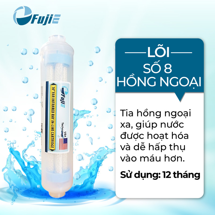 Lõi lọc RO Fujie Số 8 - Hồng ngoại FAR INFRARED - Hàng chính hãng