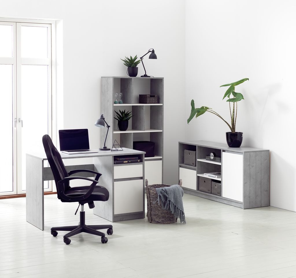 Ghế gaming | JYSK Harlev | kim loại/da PU | đen/xám | R57xS63xC97/107cm