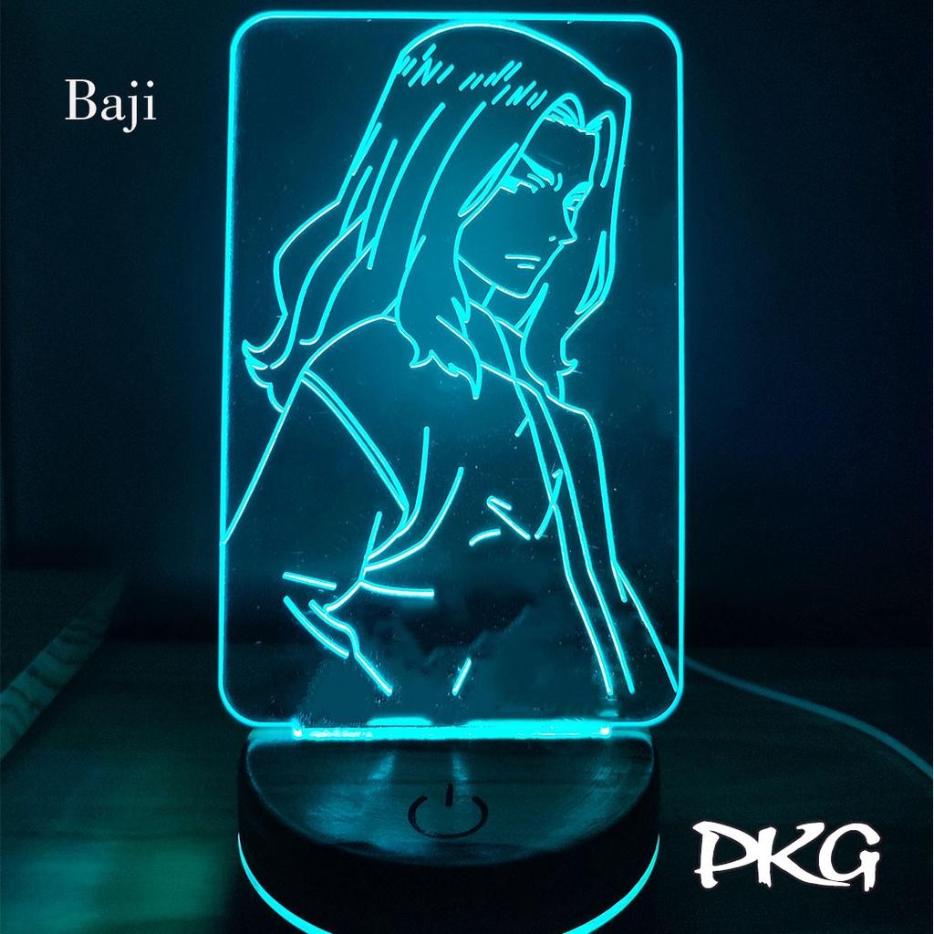 Đèn Ngủ Led 3D BAJI nhân vật Anime phát sáng 16 màu cảm ứng có điều khiển từ xa