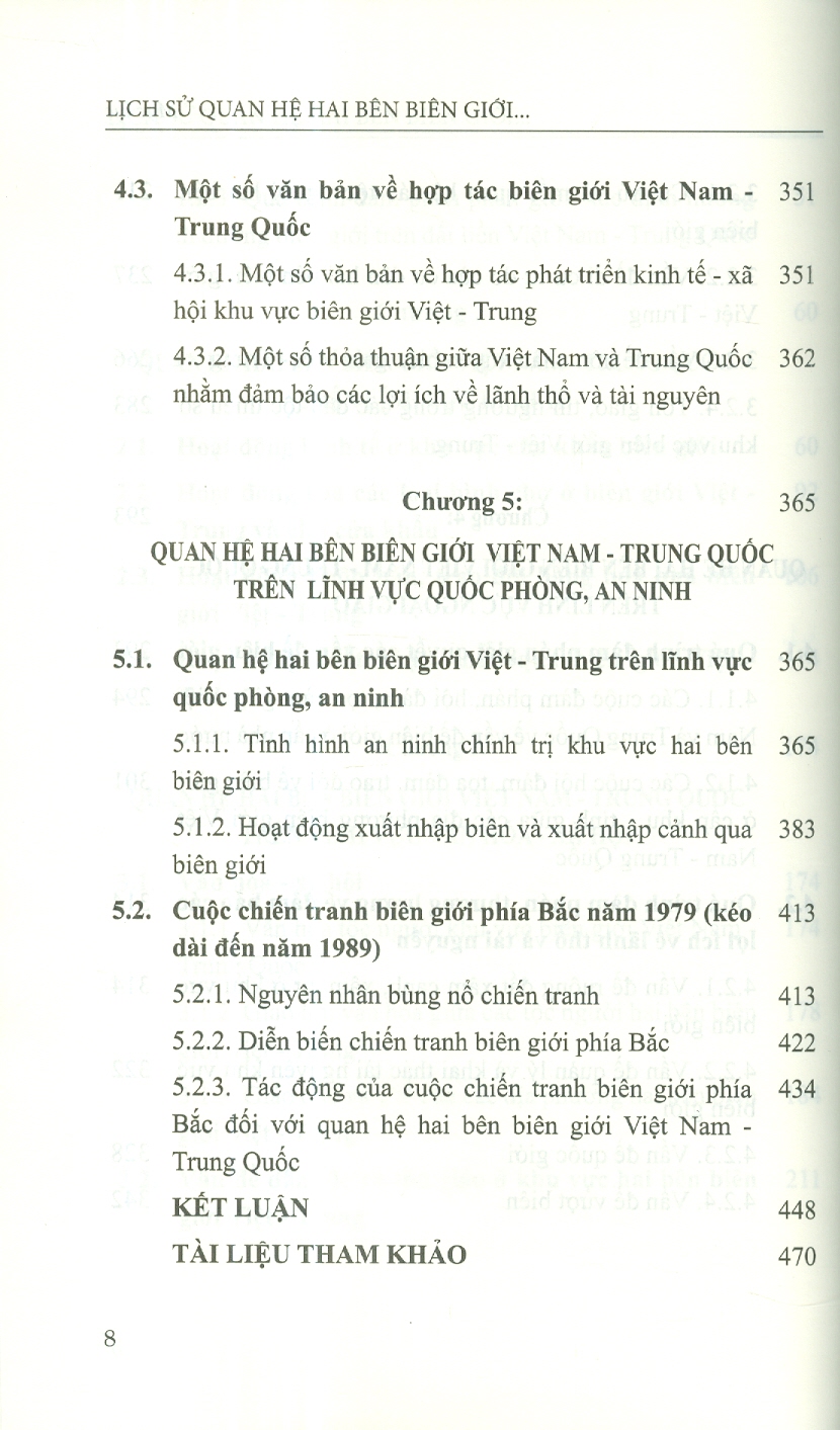 Lịch Sử Quan Hệ Hai Bên Biên Giới Trên Đất Liền Việt Nam - Trung Quốc Từ Năm 1945 Đến Năm 1979 (Sách chuyên khảo)